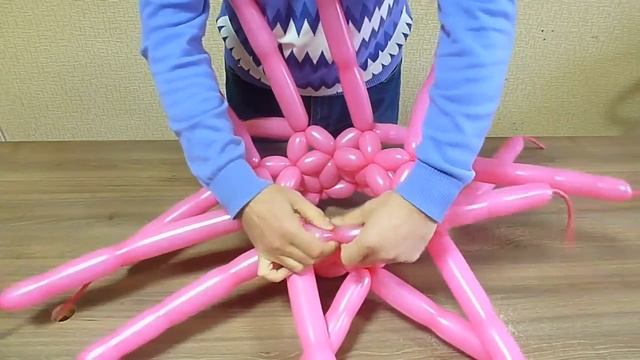 Плетение рукава № 2 из воздушных шаров (ШДМ) смотреть онлайн