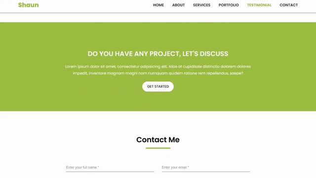 Shaun - Personal Portfolio HTML Template | Bootstrap Template смотреть онлайн