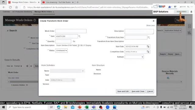 Live Webinar of Oracle Fusion SCM Manufacturing 21st March 2023 | Supply Chain Management (SCM) смотреть онлайн