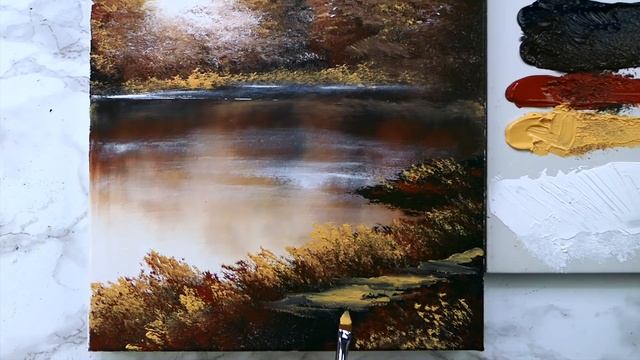 Enchanting Autumn Colors: Explore Oval Brush Painting Techniques In This Step-by-Step Video