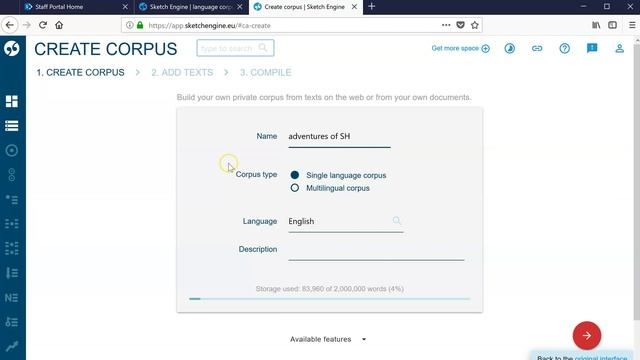 Creating a corpus on Sketch Engine смотреть онлайн