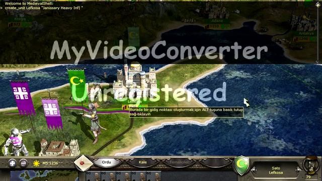 Mediaval:2 Total War create_unit activate cheat ( Hileyi Aktif etmek) смотреть онлайн