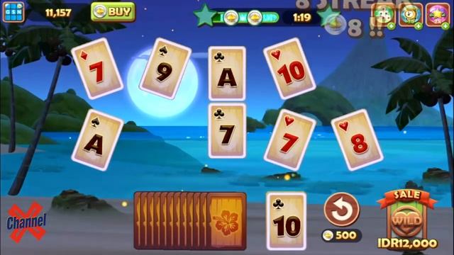 Android Card Game - TriPeaks Tiki Solitare (Stage 4 - 13) смотреть онлайн