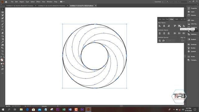 How To Make a Swirling Gradient Logo Design in Adobe Illustrator 2020 смотреть онлайн
