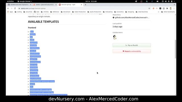 AM Coder - Making React/Vue/Svelte Templates for yourself with npx degit смотреть онлайн