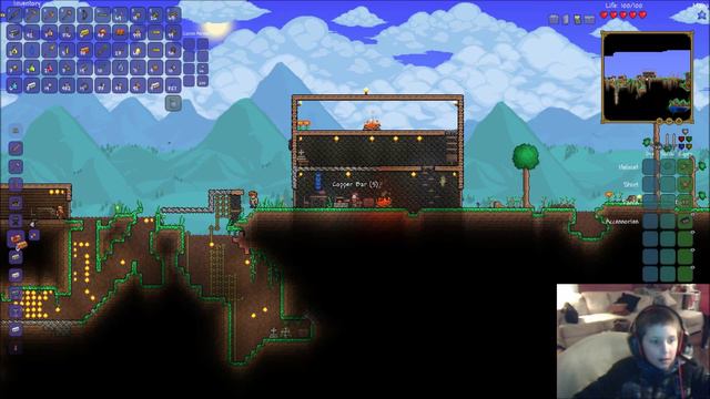 Hunter Plays: Terraria 8 - Mining and Exploring смотреть онлайн