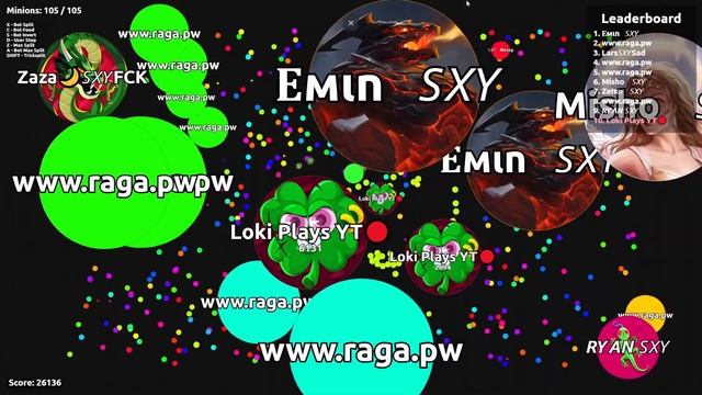 Agar.io - Raga Mode | Live Stream #3? [GIVEAWAY Sponsored by Raga Games] смотреть онлайн