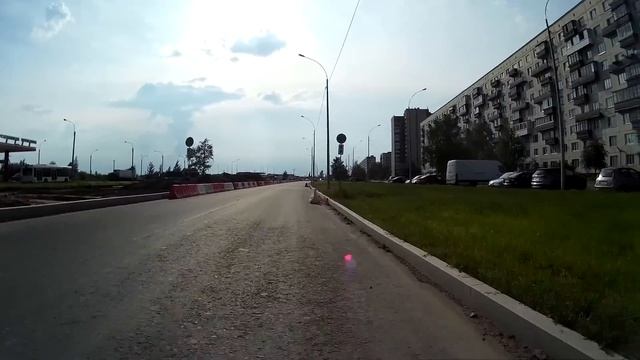 На велике от нового колпинского моста по Заводскому проспекту смотреть онлайн