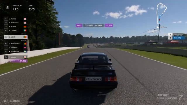 Gran Turismo™ 7 - Ford Sierra RS 500 Cosworth '87 (Stock) | Test drive | The Road Atlanta (Raceway) смотреть онлайн