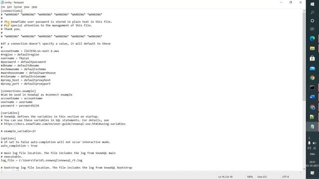 Snowflake Training 3.1 : Working with Configuration file | SnowSQL | смотреть онлайн