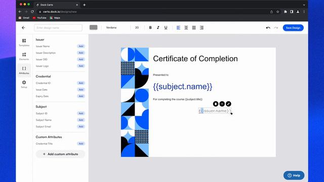 Dock Certs - Certificate Designer Demo смотреть онлайн