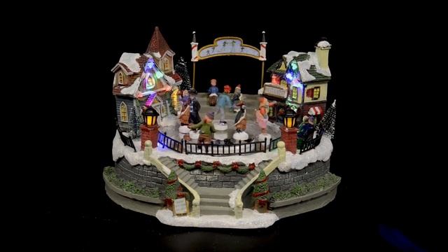 Светящаяся композиция Танцы на катке в ChristmasVille 27*25 см, с движением и музыкой, Kaemingk смотреть онлайн