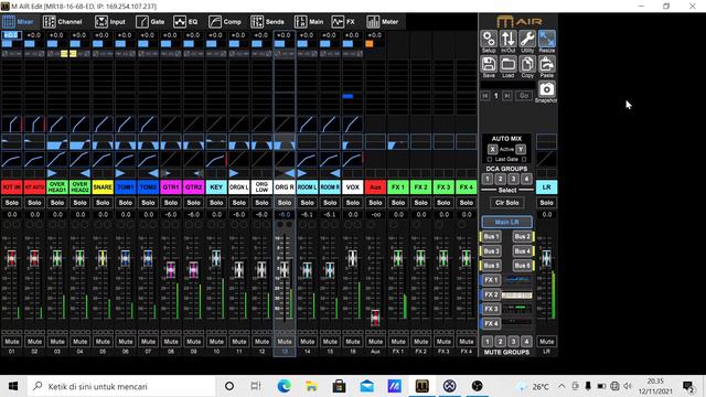 MIXING MULTITRACK LIVE MUSIK #MIDAS MR18