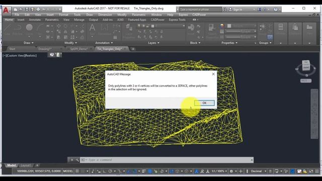 Convert polylines to 3d faces in AutoCAD and BricsCAD смотреть онлайн