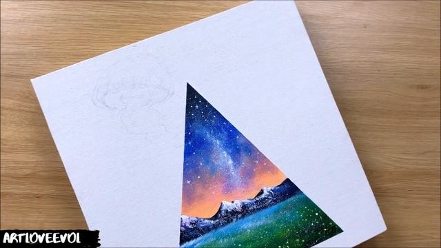 Очень необычный рисунок акрилом #4 смотреть онлайн