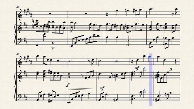 Violet Snow Sax/Piano - Violet Evergarden OST (Music Sheets) смотреть онлайн