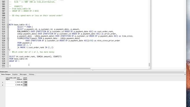 SQL - Do Customers Spend More On 1st or 2nd Order? смотреть онлайн