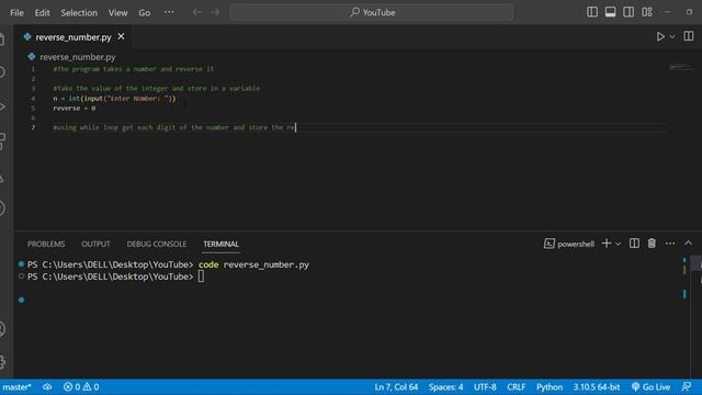 How to Code the Reverse Number Program in Python смотреть онлайн