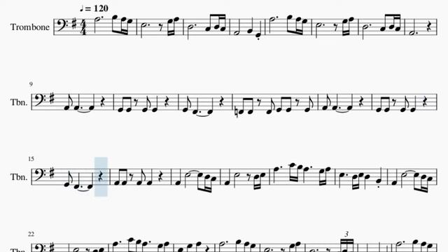 Trombone Sheet Music: How to play Naruto Main Theme by Toshio Masuda смотреть онлайн