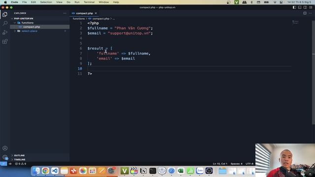 Phải biết hàm COMPACT() khi học Php, Laravel Pro | unitop.vn смотреть онлайн