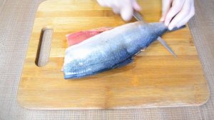 Засолка красной рыбы в рассоле.Вкусно и быстро.Salting red fish in brine.Delicious and fast.#9
