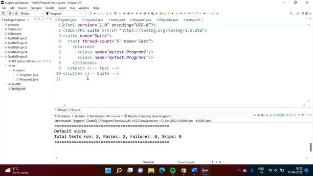 How To Run Test Cases in TestNG from xml File | Basic Structure of testng.xml file in TestNG смотреть онлайн