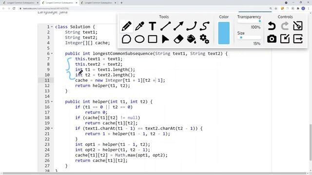 [Java] Leetcode 1143. Longest Common Subsequence [DP Subsequence #4] смотреть онлайн