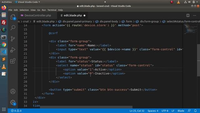 Learn Laravel 8 Tutorials in Hindi - #69 - CRUD Application - Render Edit Layout with Data смотреть онлайн
