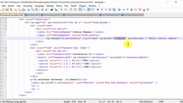 2 Currency Conversion Angular JS Foundation смотреть онлайн