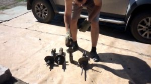 Амортизаторы с Renault Duster 2.0 4WD задние BILSTEIN B4 пробег 30т.км, передниеMonroe пробег 68т.км