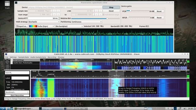 DragonOS LTS SDRplay dual tuner use with SigDigger and CubicSDR (RSPDUO) смотреть онлайн