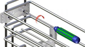 Монтаж Бутылочницы 150 Starax на Telescopic направляющих полного выдвижения (S-2211)