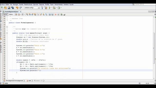 Fórmula General - Ecuación de 2do Grado en JAVA | NETBEANS смотреть онлайн