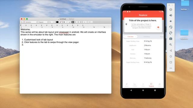 Android Tab Layout and View Pager with customised tabs : Part 1. смотреть онлайн