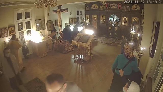 Воскресение. Прп. Паисий Величковский. Всенощное бдение. 27.11.2021 год. смотреть онлайн