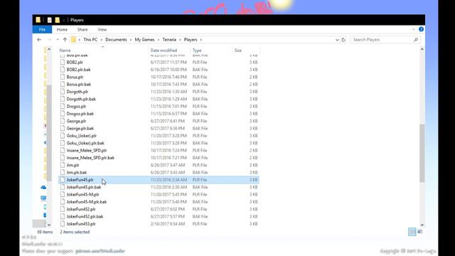 (UPDATE) Transferring Terraria Characters To TModloader