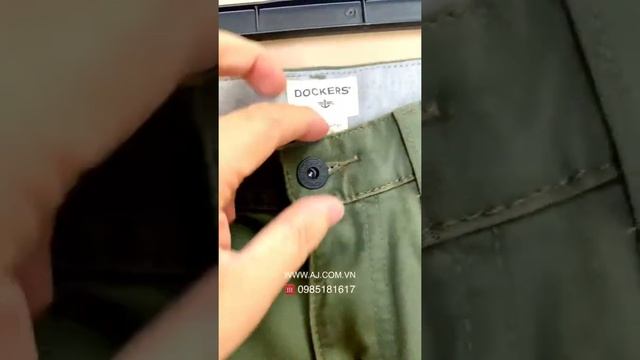 Quần dài khaki xanh olive của hãng Docker - Size 33x32. смотреть онлайн