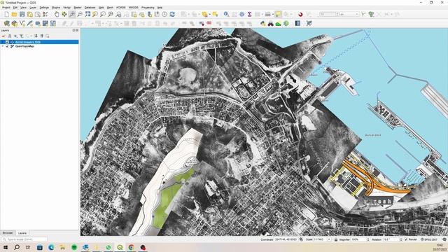 QGIS - Connecting to a Web Map Service (WMS) смотреть онлайн