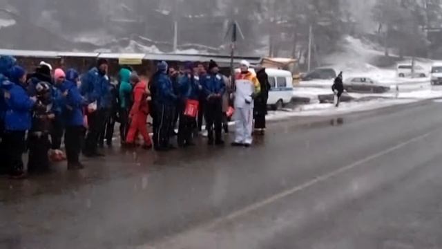 Олимпийский Огонь на Алтае. Зимняя олимпиада Сочи-2014. смотреть онлайн