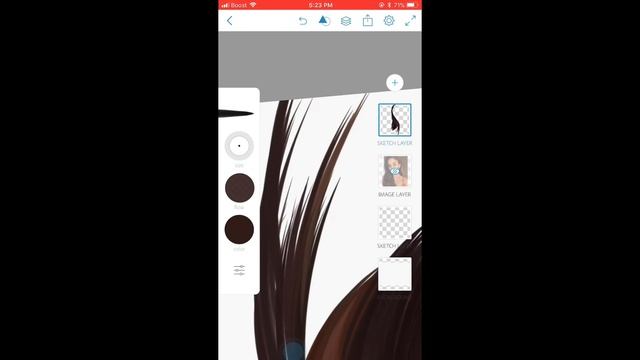 HAIR TUTORIAL ON ADOBE SKETCH ✨ смотреть онлайн