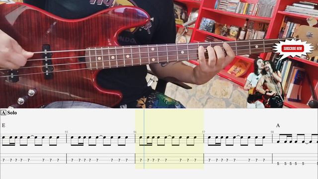 Queen - I want to break free BASS COVER (with Tabs and Sheet) смотреть онлайн