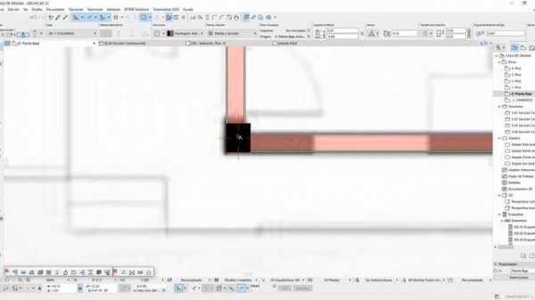 CURSO COMPLETO ARCHICAD 23 BIM - ESTRUCTURA - PILAR O COLUMNAS, ZAPATAS, MODELADO DE DETALLES (7)