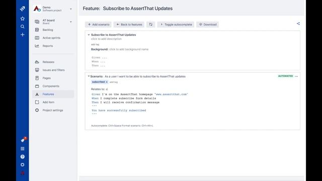 AssertThat BDD & Cucumber for Jira смотреть онлайн