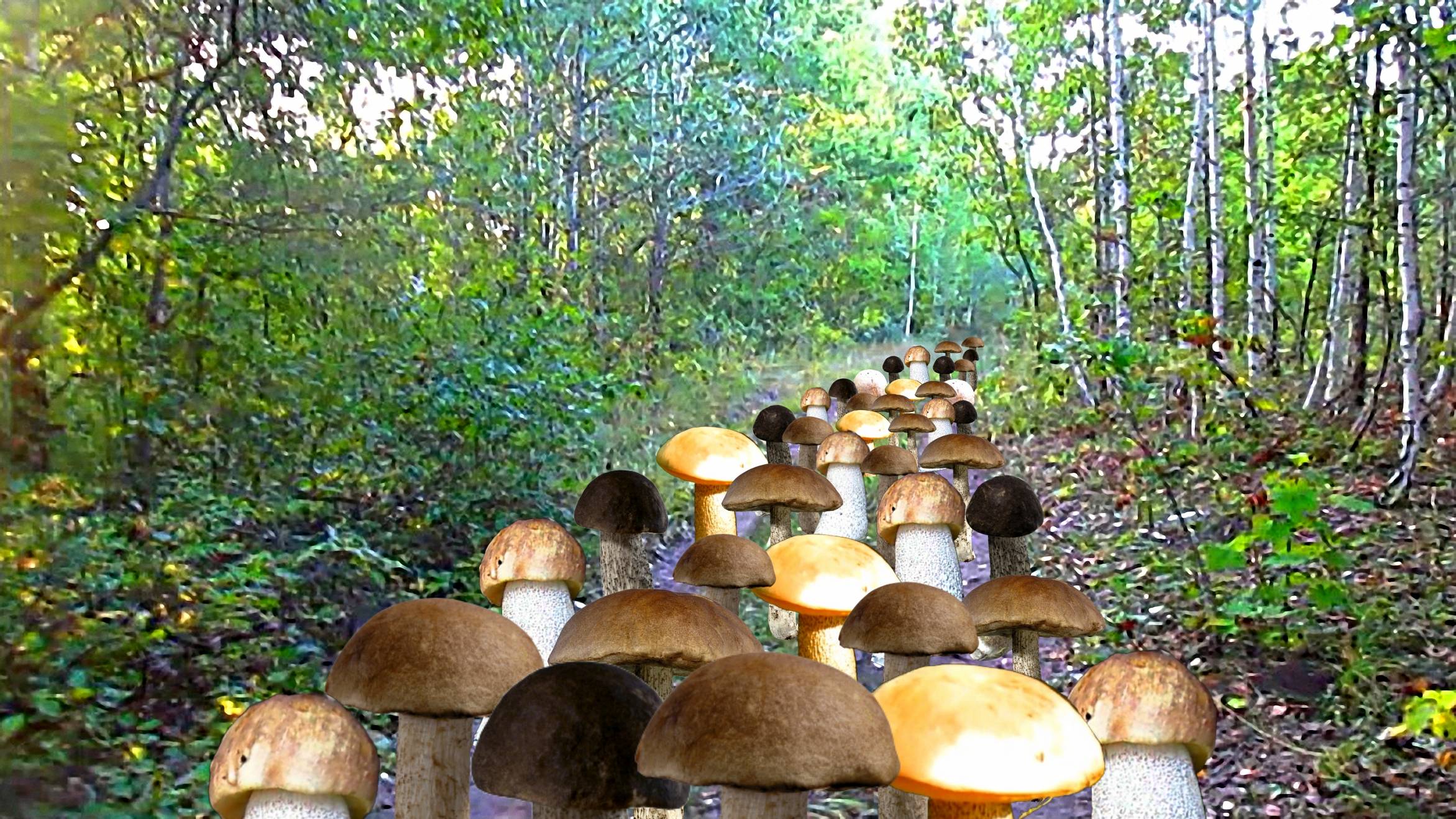 Нашествие грибов Подберёзовиков в Саратовской области смотреть онлайн