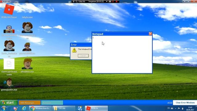 Windows Error Simulator | Roblox (R.I.P windows XP) смотреть онлайн