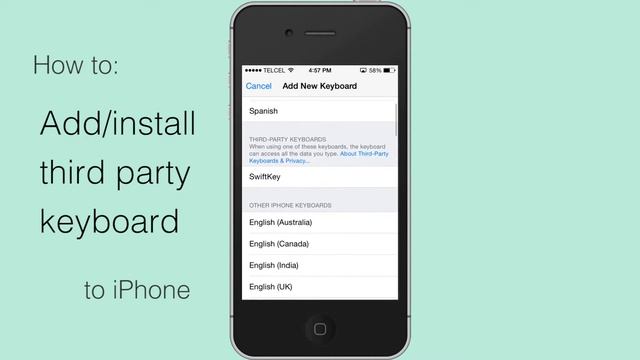 How to add/install external third party keyboard for iPhone and iPad смотреть онлайн