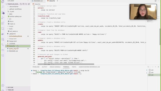 Demo Video - Rust CLI Binary with SQLite Project смотреть онлайн