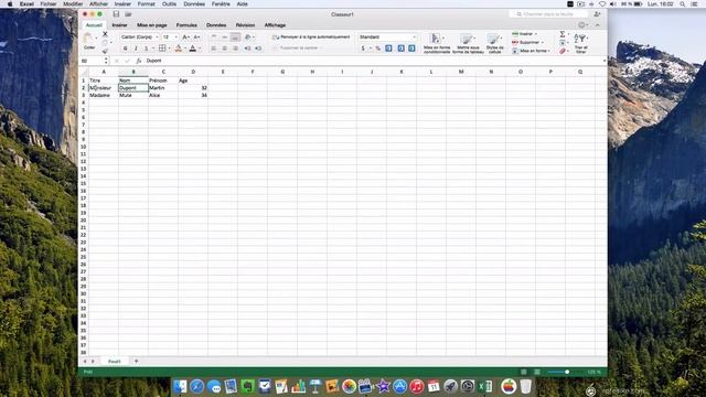 Excel 2016 - Modifier la hauteur et la largeur d'une cellule - Tuto #6 смотреть онлайн