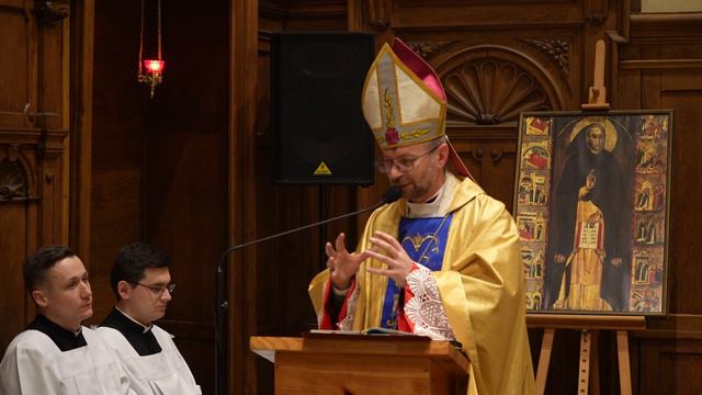 Проповідь єп. Е. Кави на свято Стрітення Господнього у Львові смотреть онлайн