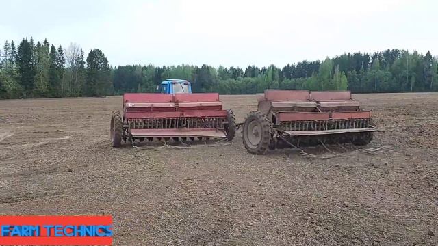 Трактора в поле. Посев. Культивация. Дискование. смотреть онлайн